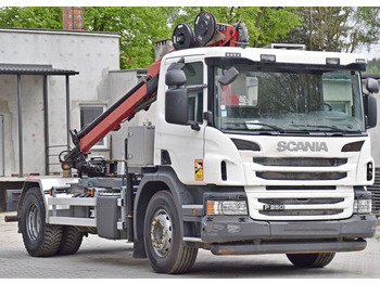 Scania P 250 * HMF 635 K2 + FUNK * TOPZUSTAND  - Камион с кран, Шаси кабина: снимка 4
