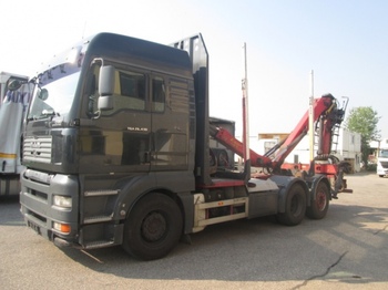 MAN TGA 26.430 6x2 Holztransporter, Epsilon E90Z81 ,Euro4 - Горско ремарке