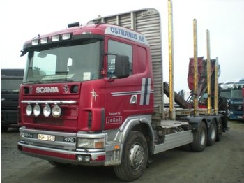 Scania 124 8X4 - Горско ремарке