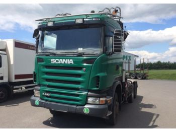 Scania R 420 6x6 do drewna drzewa lasu - Горско ремарке