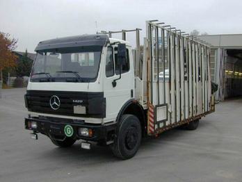 Mercedes-Benz 1420 L Glastransporter mit Kran - Бордови камион