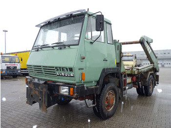 Steyr 1291 310 4x4 Absetzkipper Gigant2 blattgefedert - Контейнеровоз/ Сменна каросерия камион