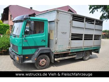 За превоз на животни камион За превоз на животни Mercedes-Benz 814 mit Kaba Aufbau: снимка 1