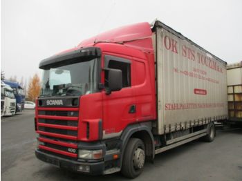 Камион с брезент Scania 124L400 EURO 3: снимка 1