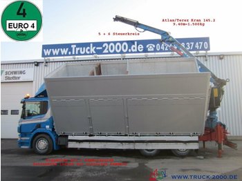 Самосвал камион, Камион с кран Scania P380 Glas Metall Wertstoff Recycling 37m³ 1.Hand: снимка 1