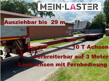 Нискорамна площадка полуремарке Goldhofer STZ -L5-55/80 Ausziehbar auf 29m 74.000 kg: снимка 1