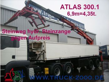 LANGENDORF Stein/Baustoff+Heck Kran ATLAS 300.1 Bj.1999 - Полуремарке