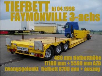Faymonville FAYMONVILLE TIEFBETTSATTEL 8700 mm + 5500 zwangs - Нискорамна площадка полуремарке