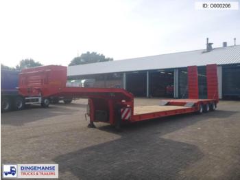 Galtrailer 3-axle lowbed trailer 50000 kg / steering axle - Нискорамна площадка полуремарке