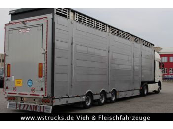 Pezzaioli SBA31-SR  3 Stock "Neu" Vermietung  - За превоз на животни полуремарке