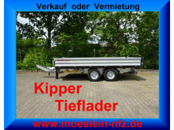 Нови Самосвал ремарке Möslein TTD11 Silber Tandem Kipper Tieflader -- Neufahrz: снимка 1