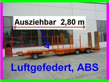 Müller-Mitteltal 3 Achs Tieflader  Anhänger 2,80 m ausziehbar - Нискорамна площадка ремарке