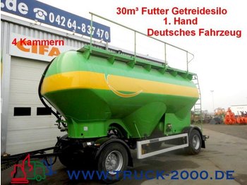 Feldbinder HEUT 30m³ Futter-Getreide-Silo 4 Kammern 1.Hand - Ремарке цистерна