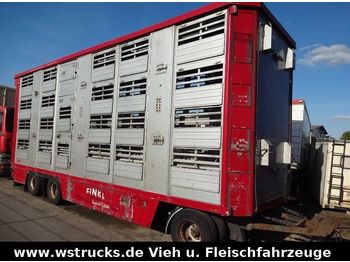 Finkl 3 Stock  Hubdach Vollalu  8,30m  - За превоз на животни ремарке