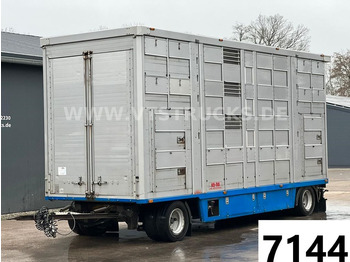 Ka-Ba 4.Stock Anhänger Aggregat, Tränke, Hubdach  - За превоз на животни ремарке