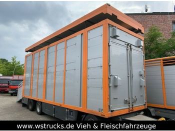 Menke 2 Stock Ausahrbares Dach Vollalu  - За превоз на животни ремарке