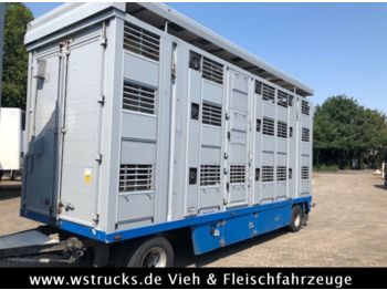 Menke 3 Stock   Vollalu Hubdach  - За превоз на животни ремарке