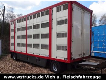 Menke 4 Stock Ausahrbares Dach Vollalu  - За превоз на животни ремарке