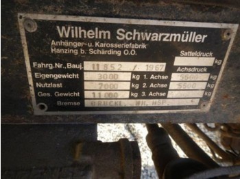 Schwarzmüller 2-Achsanhänger 2350x6000 Privatverkauf - Селскостопанско ремарке