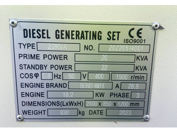 Beinei 4M18 - 22 kVA Generator - DPX-20900  - Електрогенератор: снимка 4