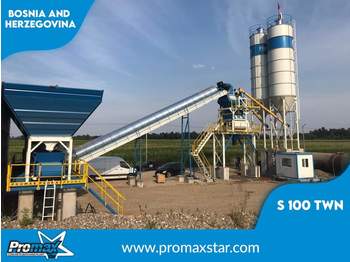 PROMAX Stationary Concrete Batching Plant S100-TWN (100m3/h) - Бетонов възел